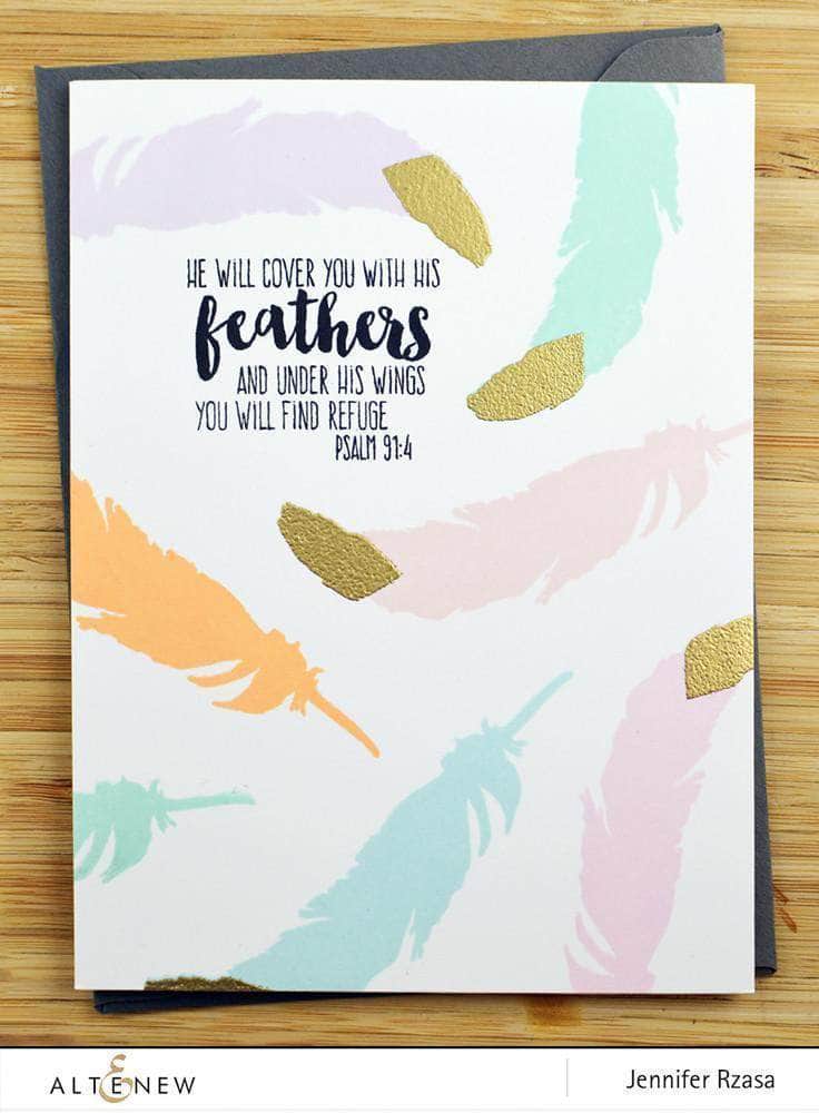 Clear Stamps Faithful Feather Stamp Set