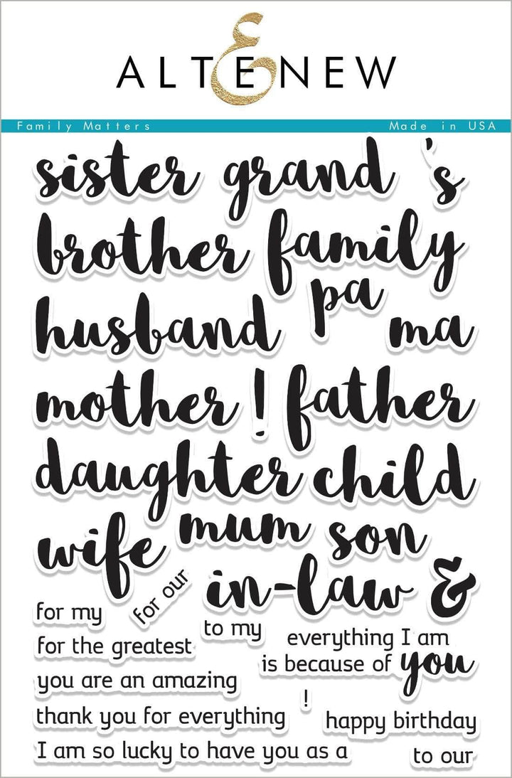 Clear Stamps Family Matters Stamp Set