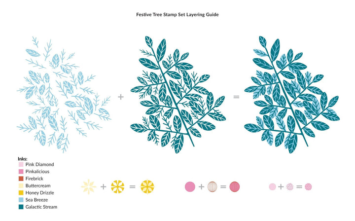 Clear Stamps Festive Tree Stamp Set