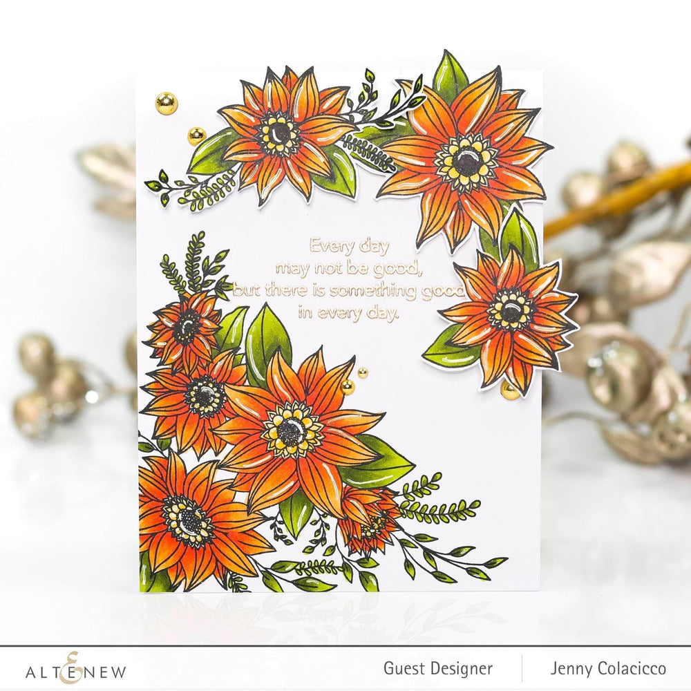 Clear Stamps Floral Dahlia Stamp Set