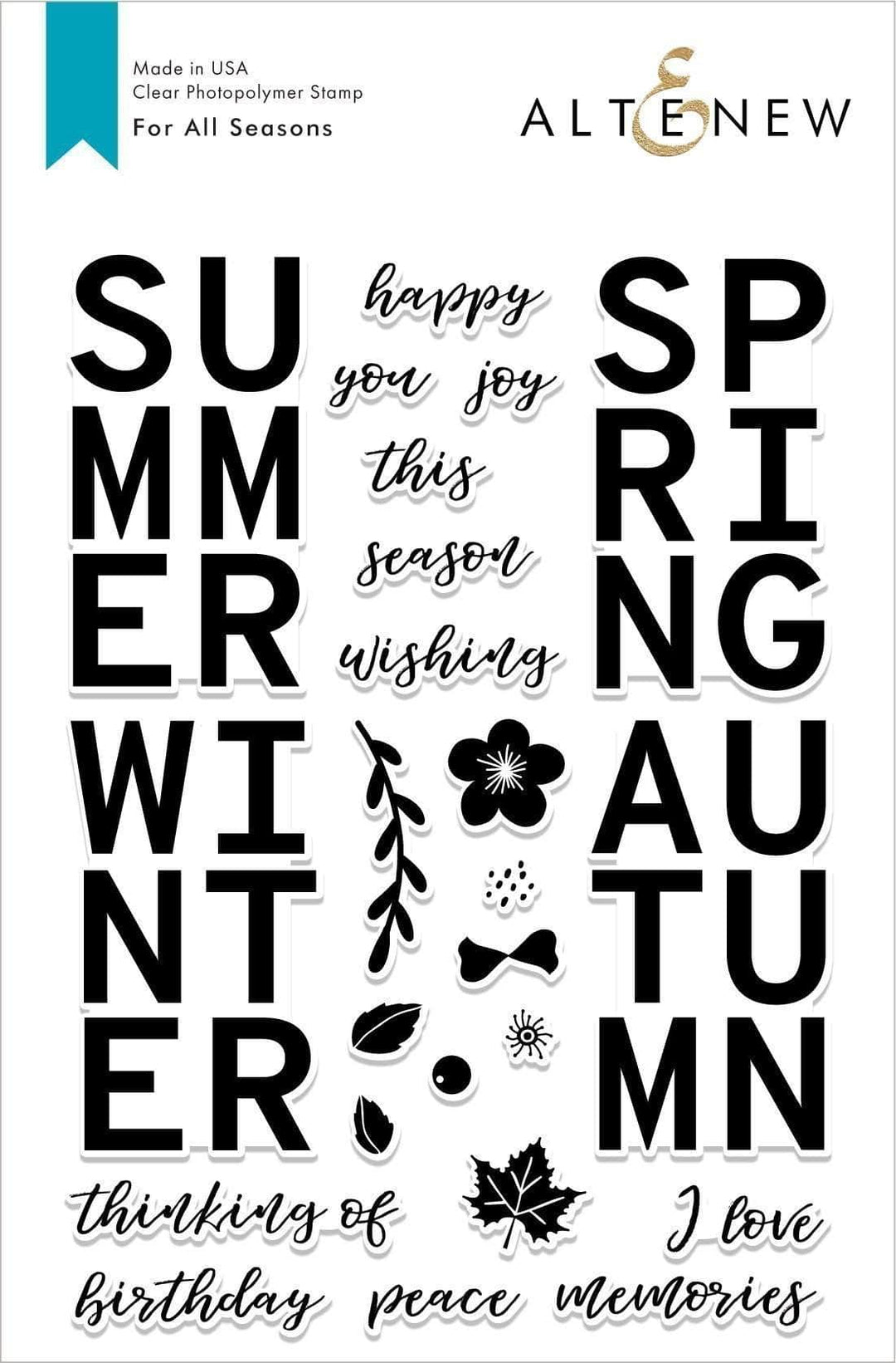 Clear Stamps For All Seasons Stamp Set