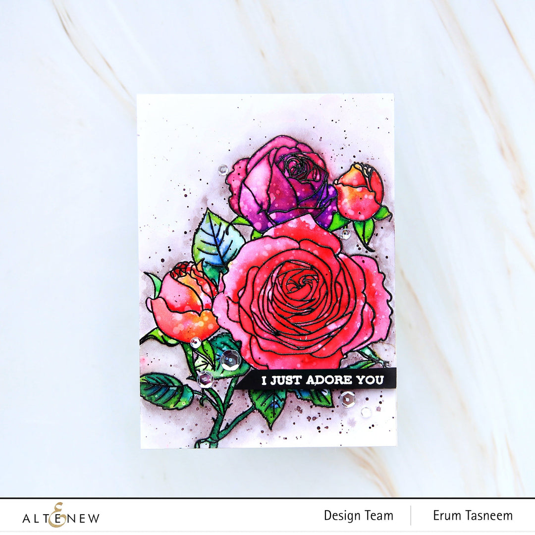 Clear Stamps Fresh Cut Roses Stamp Set
