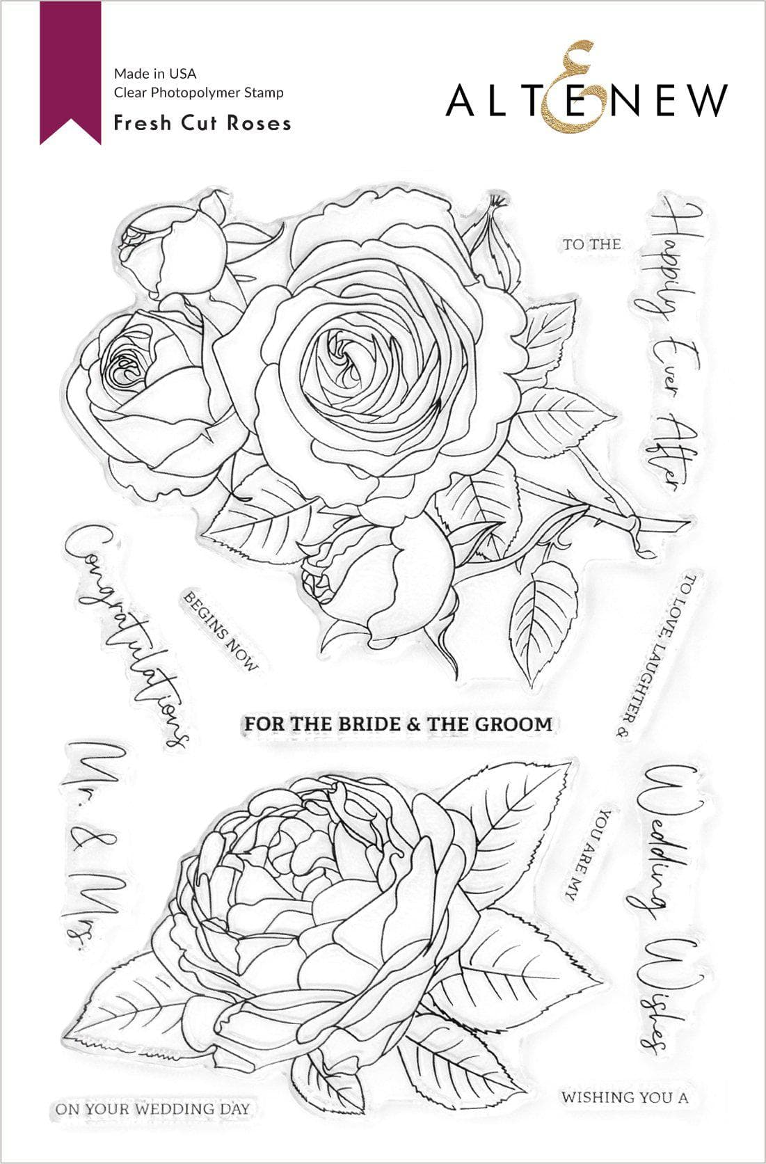 Clear Stamps Fresh Cut Roses Stamp Set