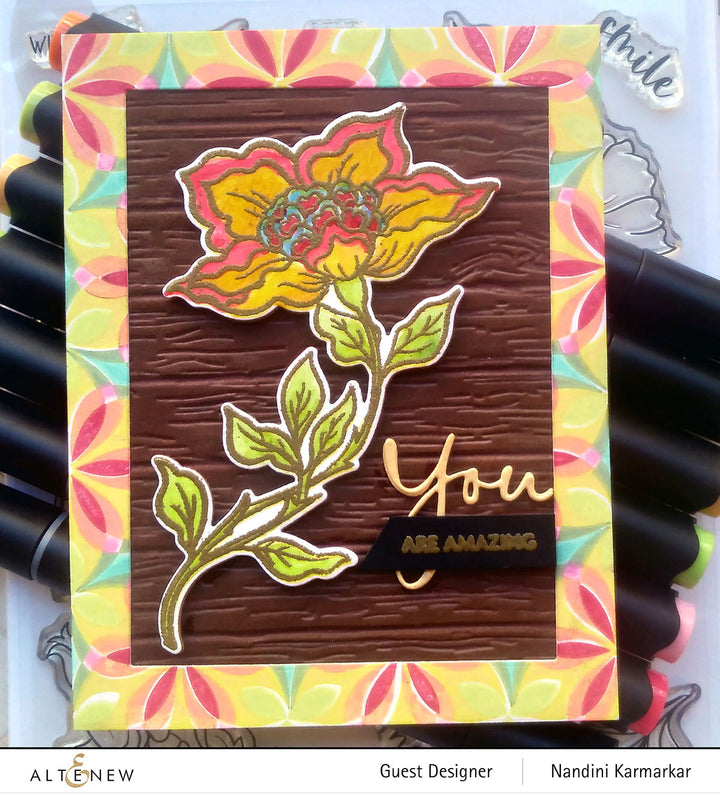 Clear Stamps Geometric Botany Stamp Set