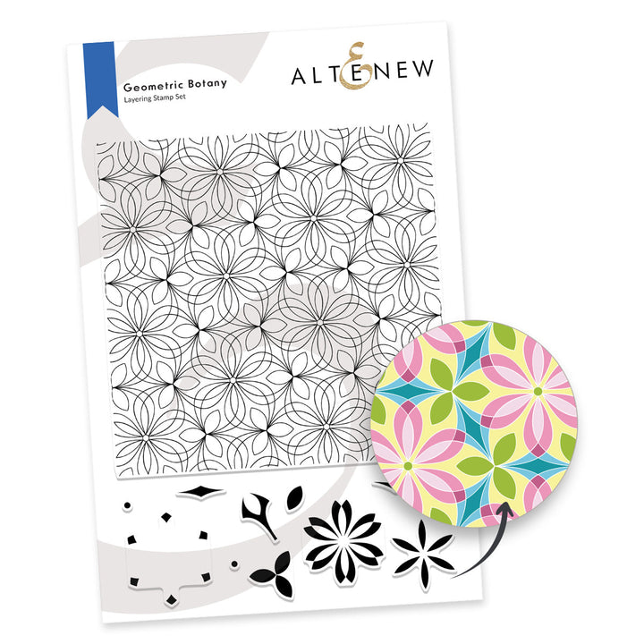 Clear Stamps Geometric Botany Stamp Set