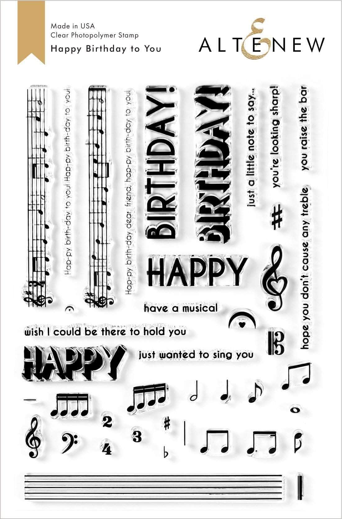 Clear Stamps Happy Birthday to You Stamp Set