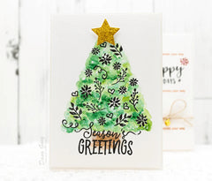 Clear Stamps Happy Holidays Stamp Set