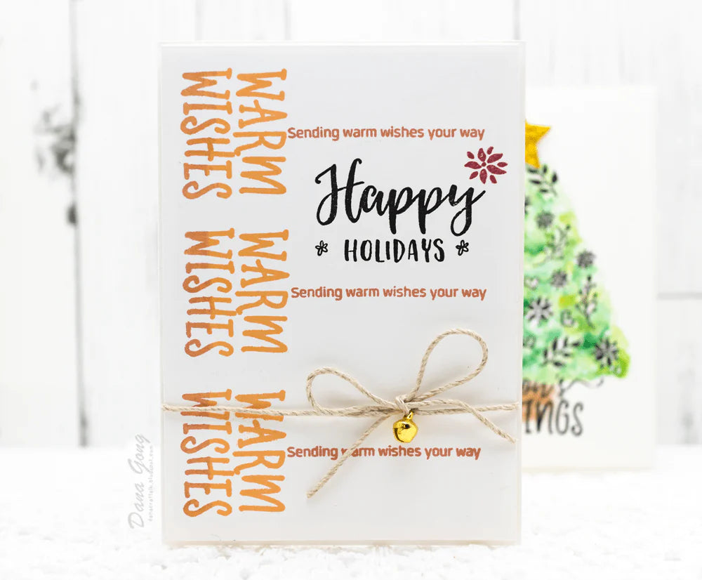 Clear Stamps Happy Holidays Stamp Set