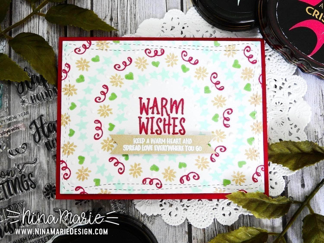 Clear Stamps Happy Holidays Stamp Set
