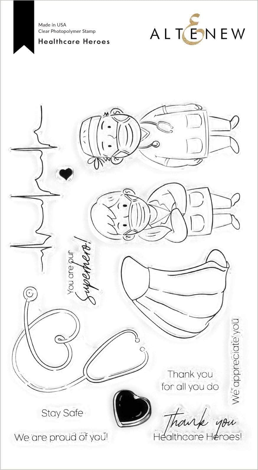 Clear Stamps Healthcare Heroes Stamp Set