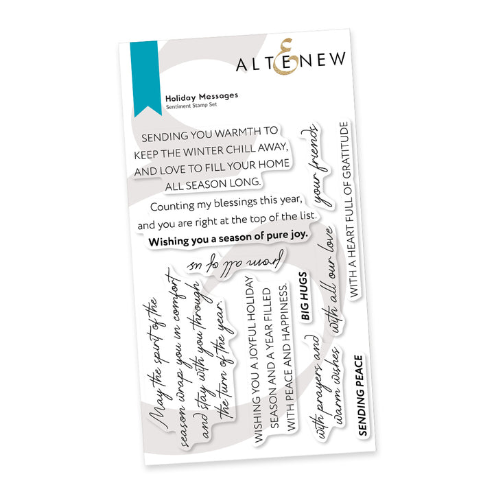 Clear Stamps Holiday Messages Stamp Set