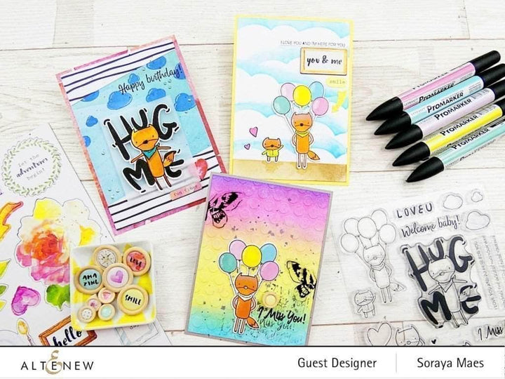 Clear Stamps Hug Me Stamp Set