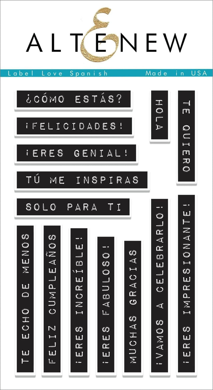Clear Stamps Label Love Spanish Stamp Set