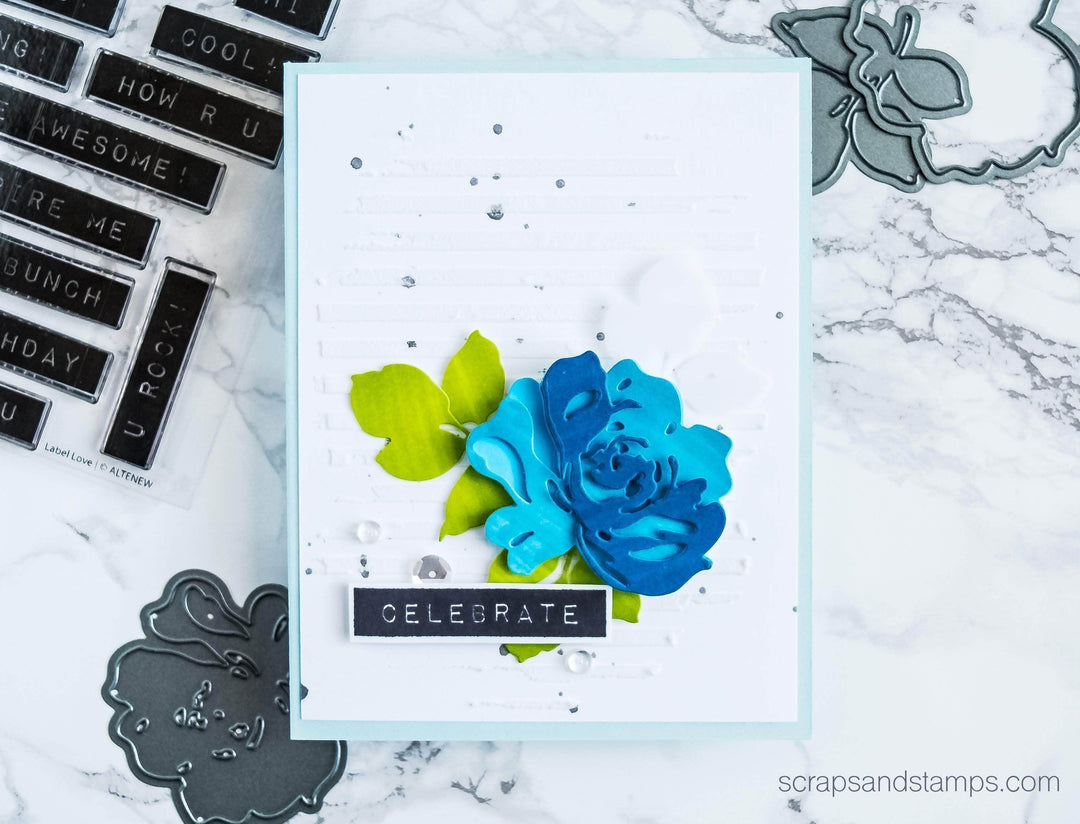 Clear Stamps Label Love Stamp Set