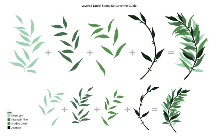 Clear Stamps Layered Laurel Stamp Set