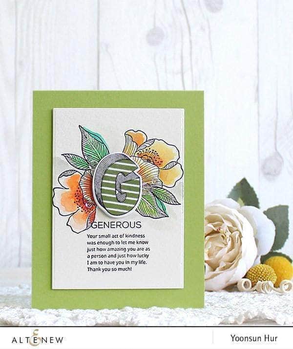 Clear Stamps Layered Letters AFG Stamp Set