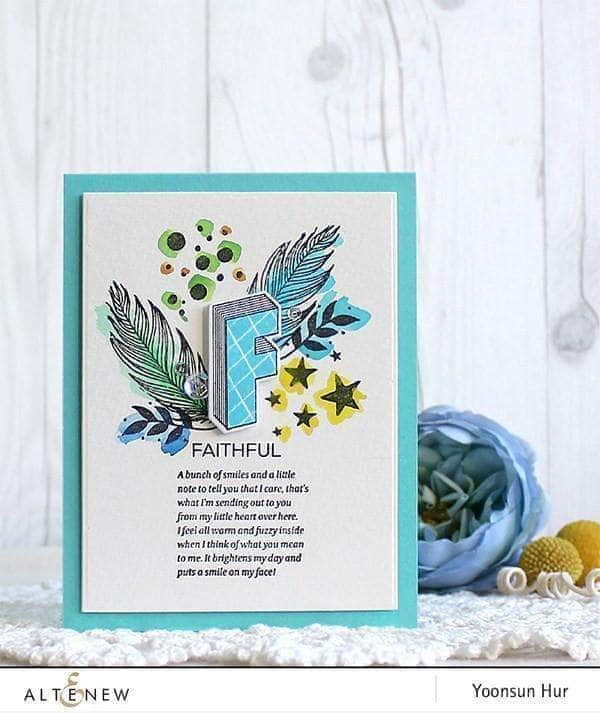 Clear Stamps Layered Letters AFG Stamp Set