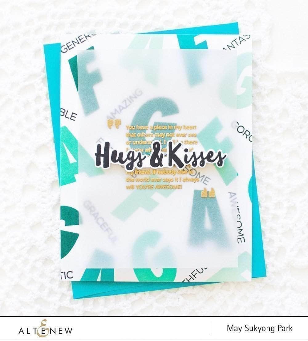 Clear Stamps Layered Letters AFG Stamp Set