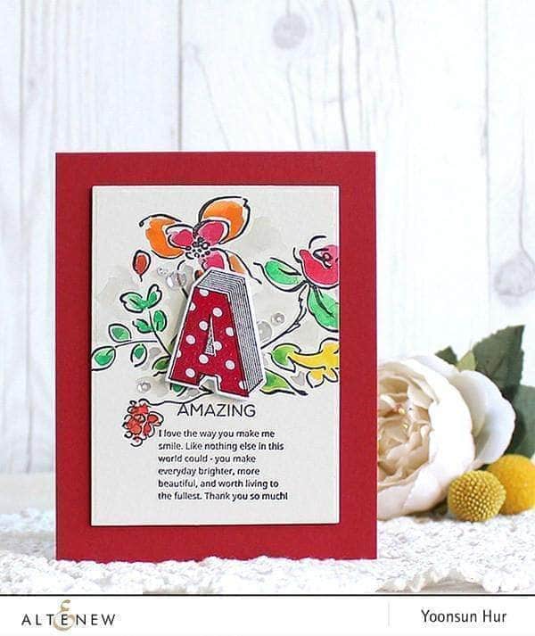 Clear Stamps Layered Letters AFG Stamp Set