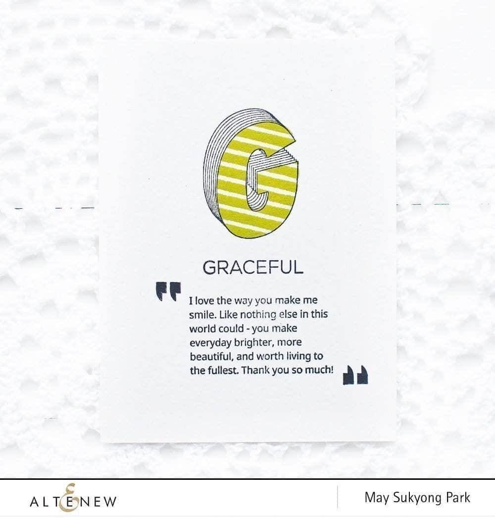 Clear Stamps Layered Letters AFG Stamp Set