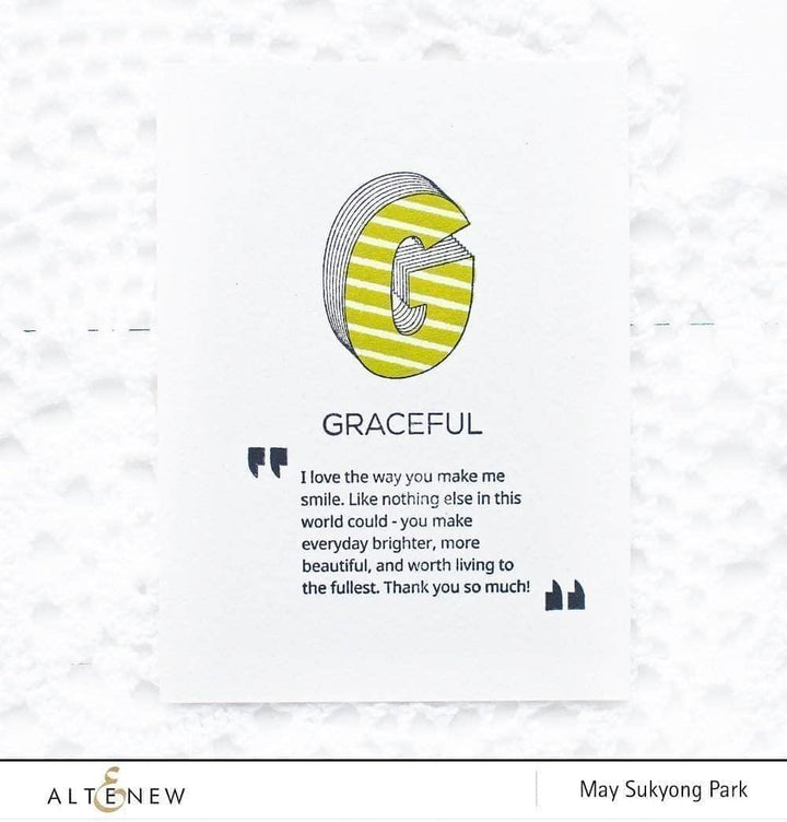 Clear Stamps Layered Letters AFG Stamp Set