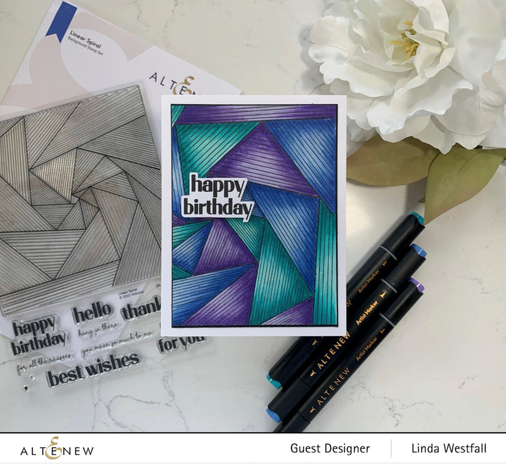 Clear Stamps Linear Spiral Stamp Set