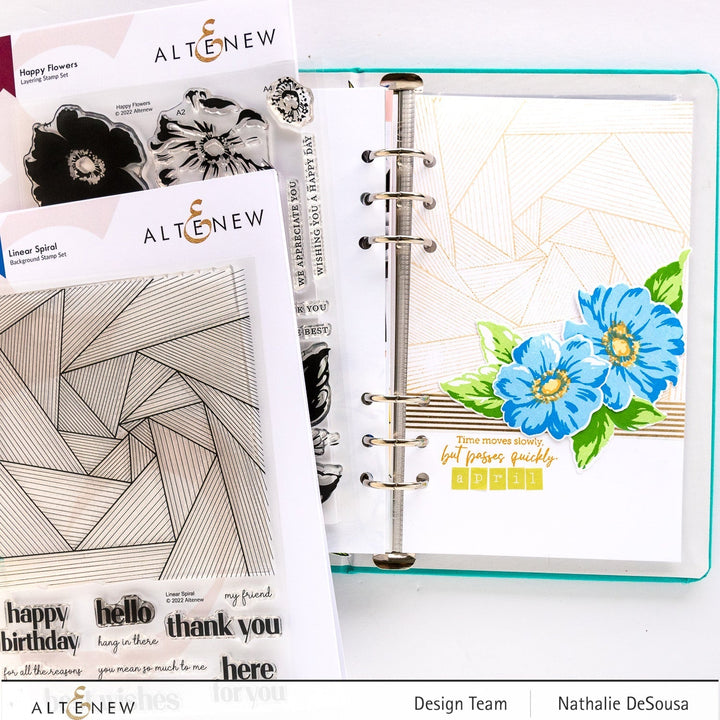 Clear Stamps Linear Spiral Stamp Set