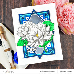 Clear Stamps Lotus Frame Stamp Set