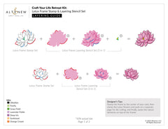 Clear Stamps Lotus Frame Stamp Set