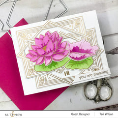 Clear Stamps Lotus Frame Stamp Set