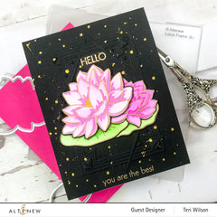 Clear Stamps Lotus Frame Stamp Set