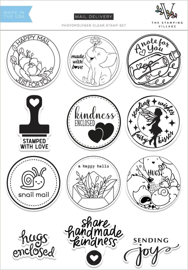 Clear Stamps Mail Delivery Stamp Set by The Stamping Village