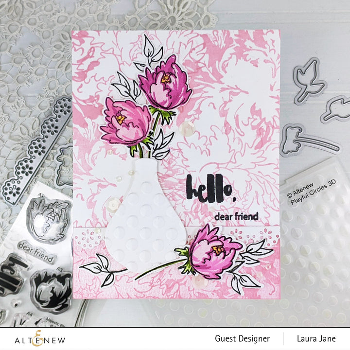 Clear Stamps Majestic Bloom Add-On Stamp Set