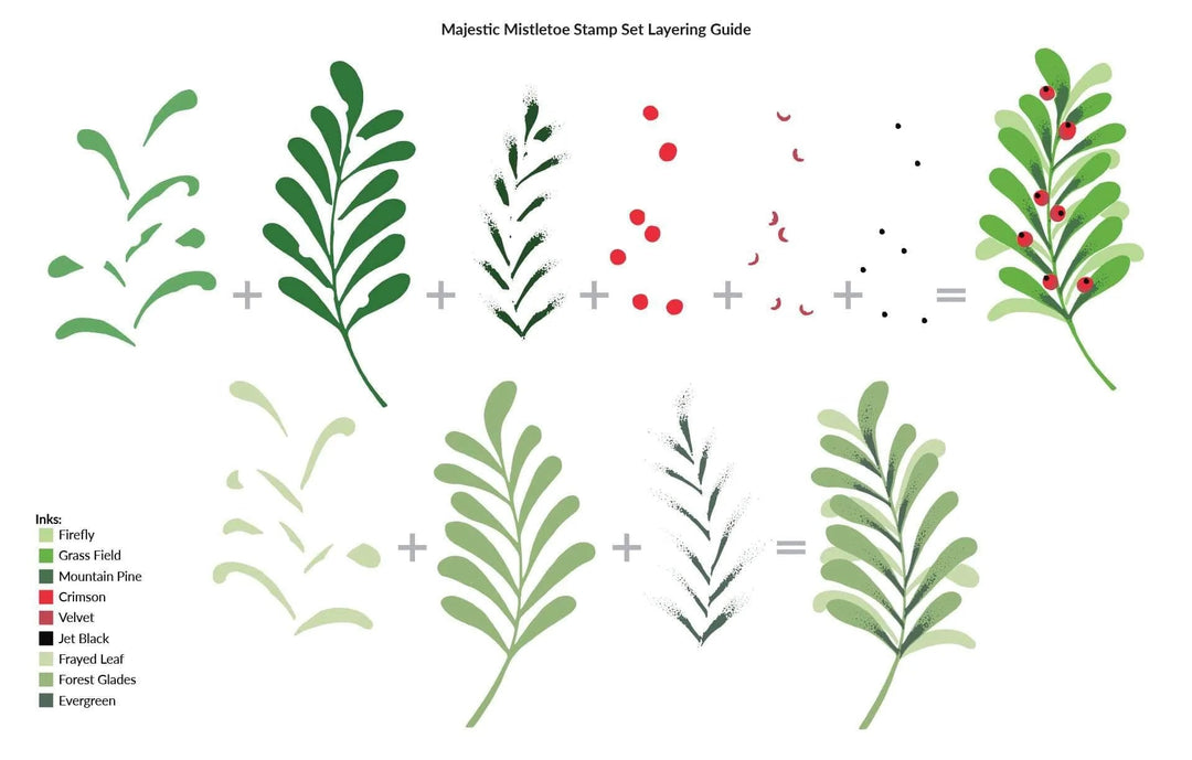 Clear Stamps Majestic Mistletoe Stamp Set