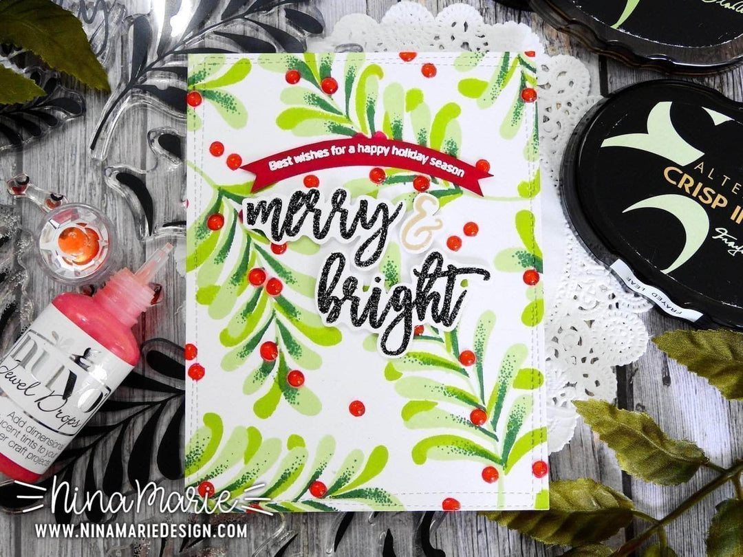 Clear Stamps Majestic Mistletoe Stamp Set