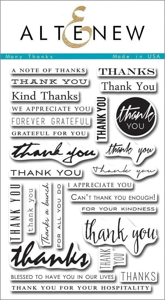 Clear Stamps Many Thanks Stamp Set
