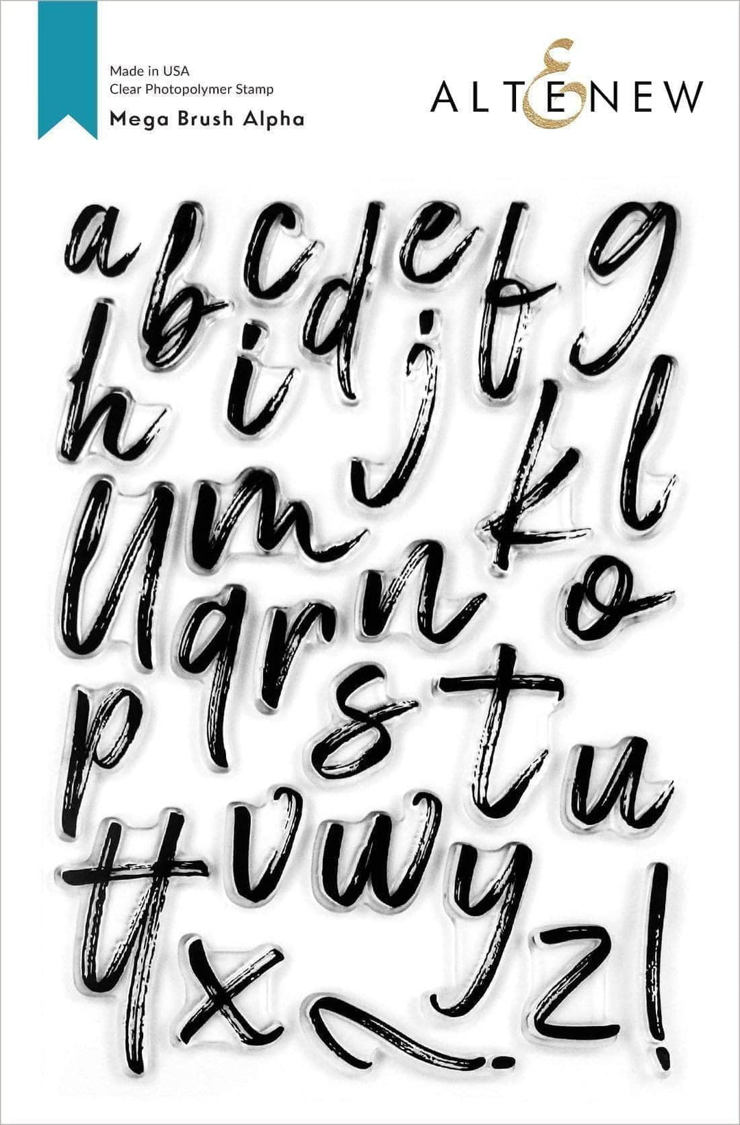 Clear Stamps Mega Brush Alpha Stamp Set