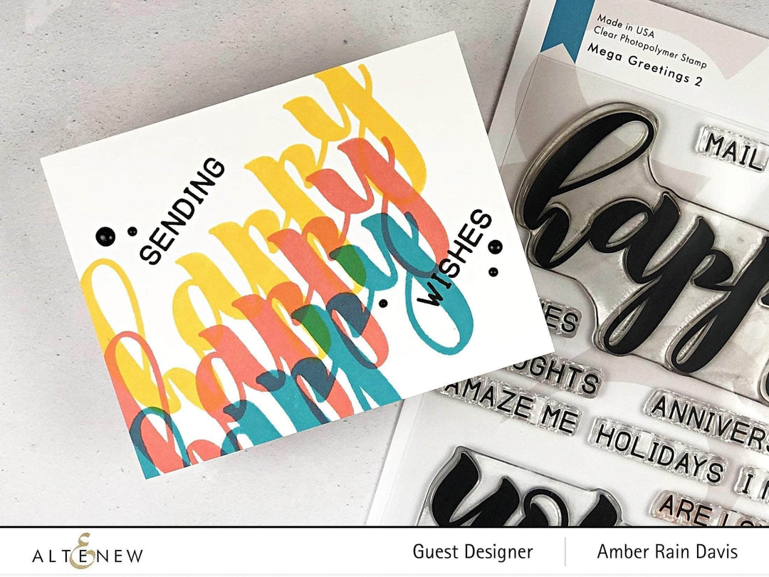 Clear Stamps Mega Greetings 2 Stamp Set