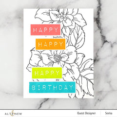 Clear Stamps Mega Label Love Stamp Set