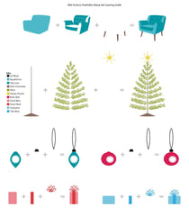 Clear Stamps Mid-Century Festivities Stamp Set