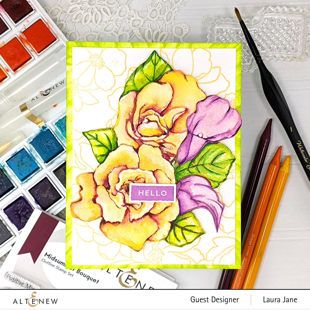 Clear Stamps Midsummer Bouquet Stamp Set
