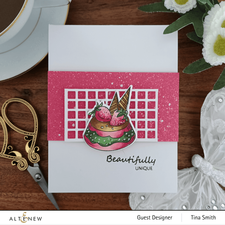 Clear Stamps Mini Flan Cake Stamp Set