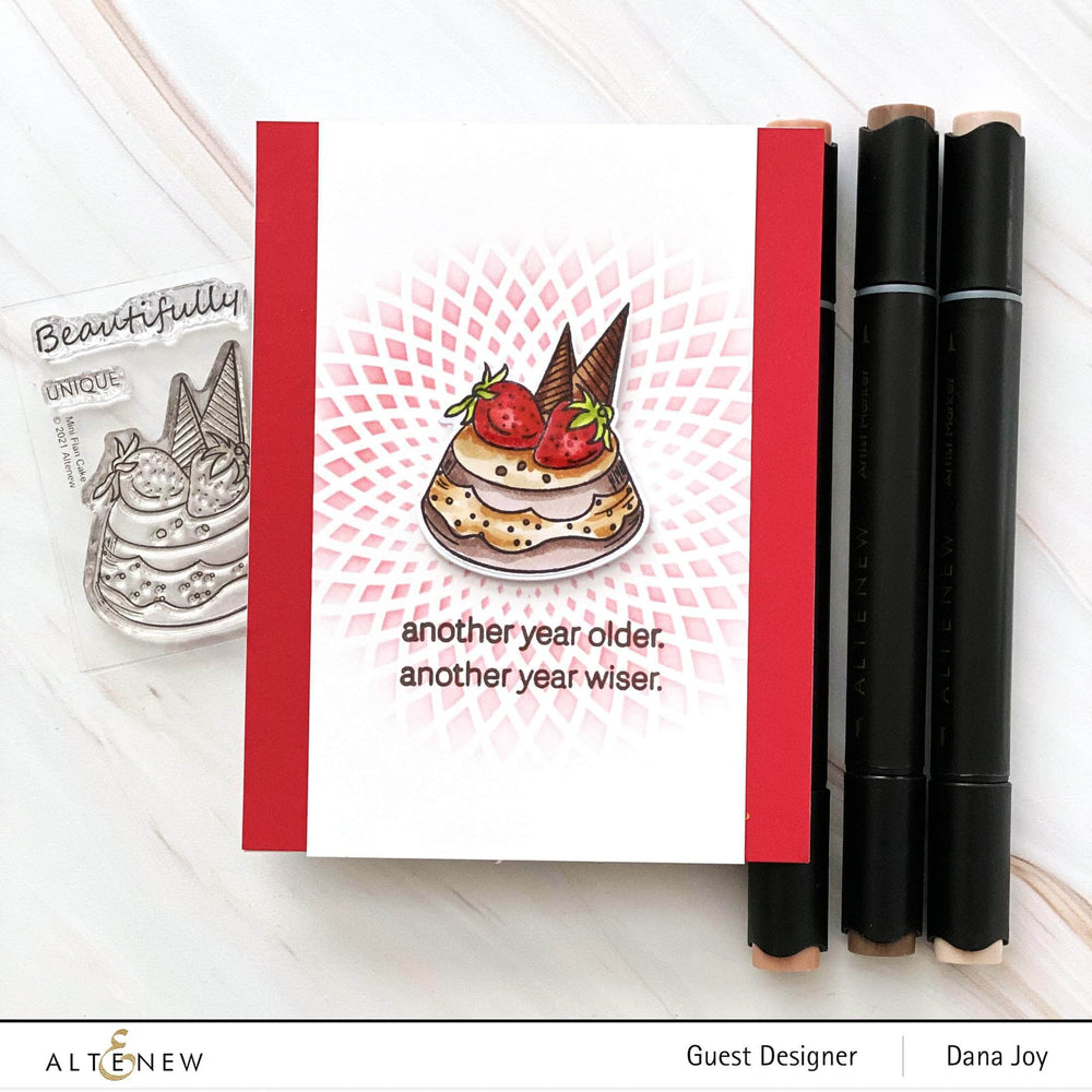 Clear Stamps Mini Flan Cake Stamp Set