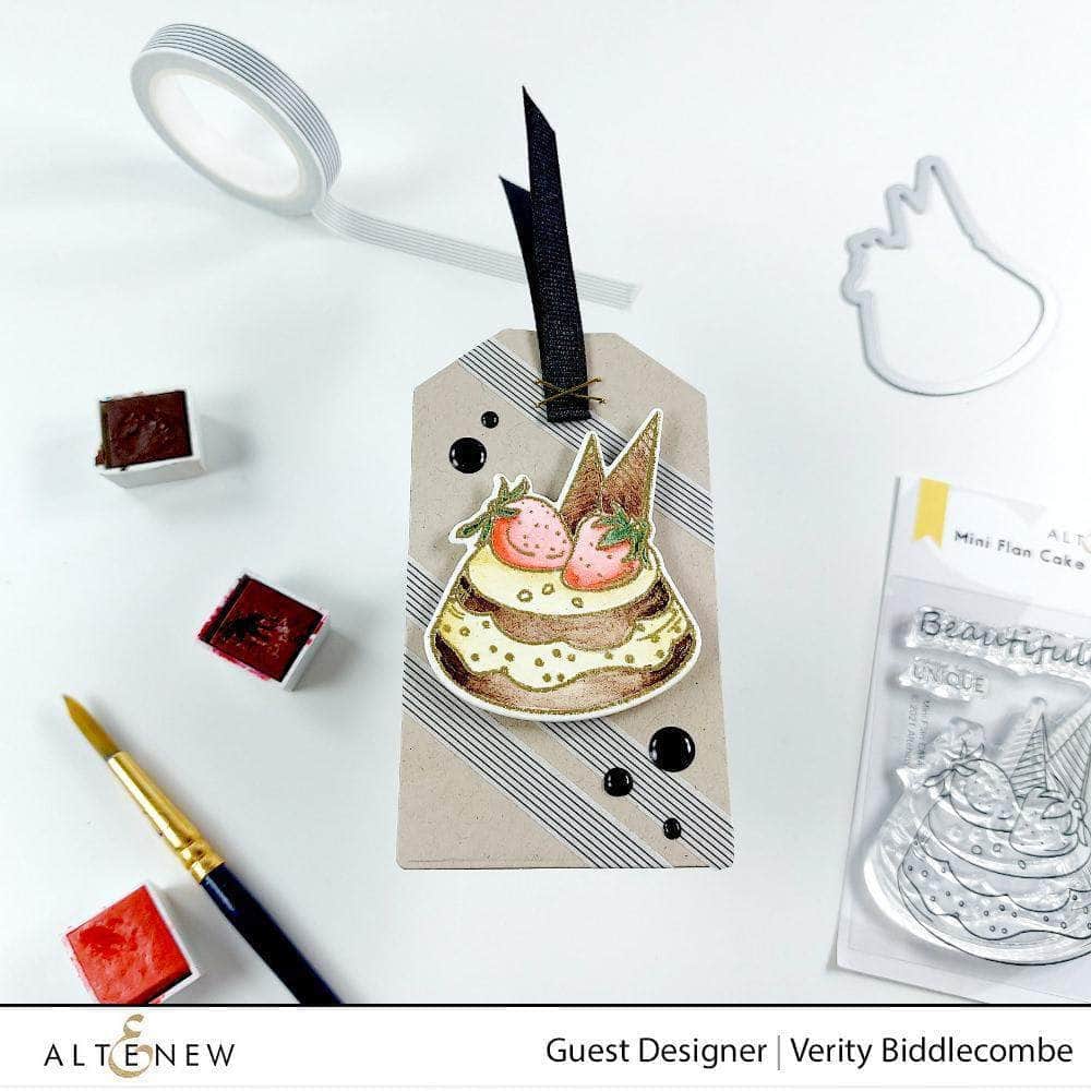 Clear Stamps Mini Flan Cake Stamp Set