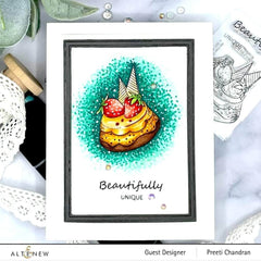 Clear Stamps Mini Flan Cake Stamp Set