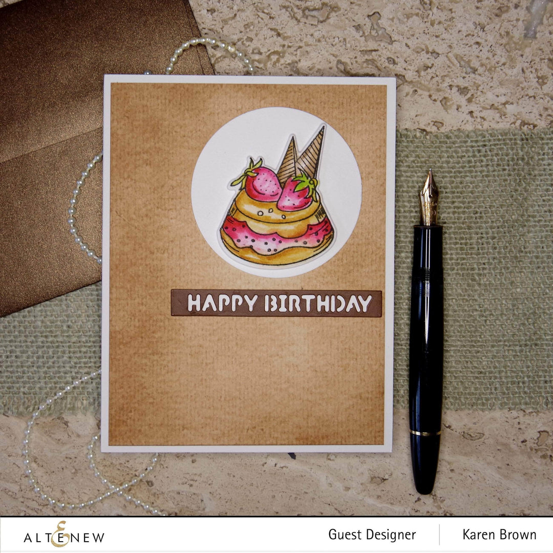 Clear Stamps Mini Flan Cake Stamp Set