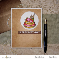 Clear Stamps Mini Flan Cake Stamp Set