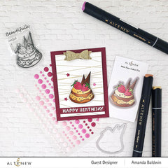 Clear Stamps Mini Flan Cake Stamp Set