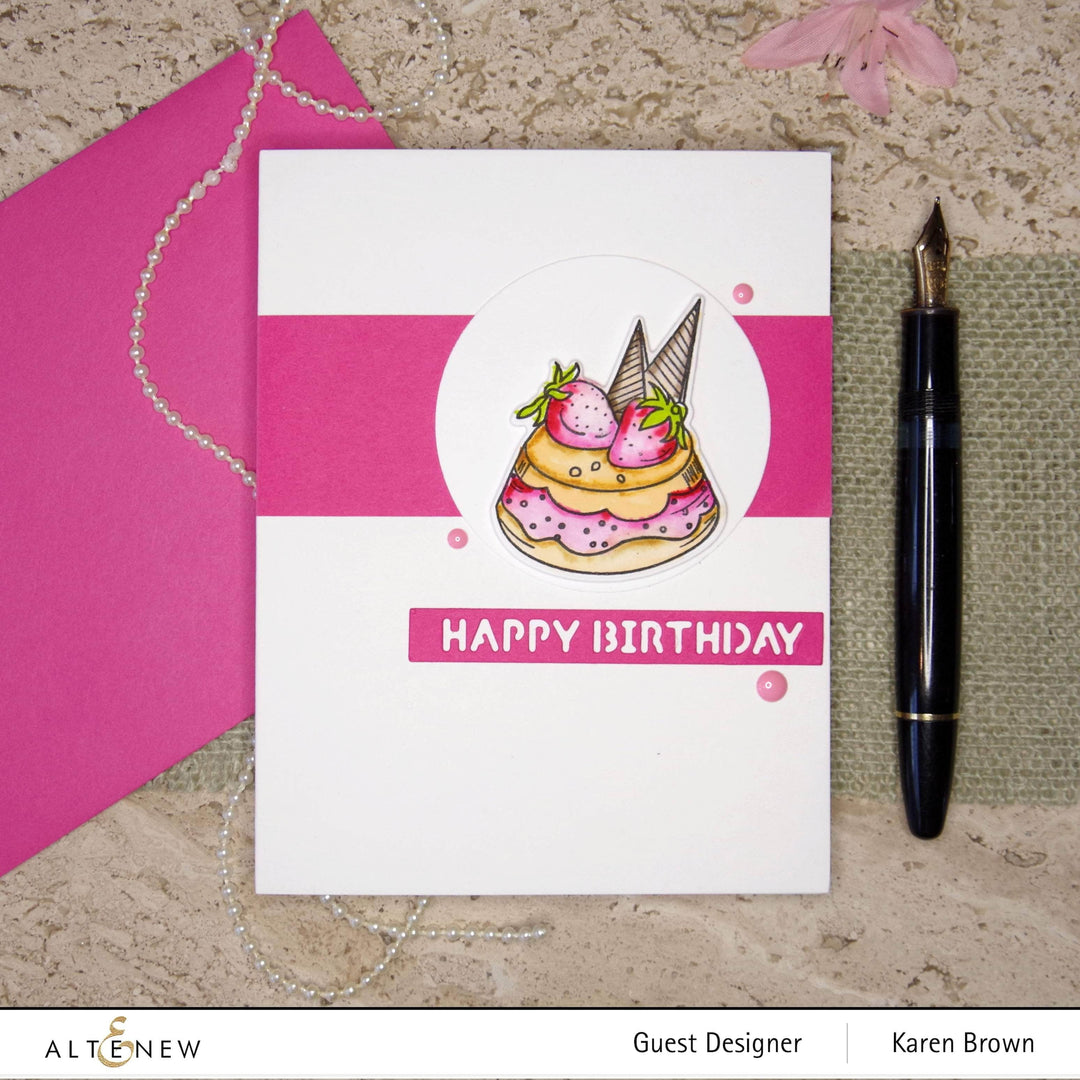 Clear Stamps Mini Flan Cake Stamp Set