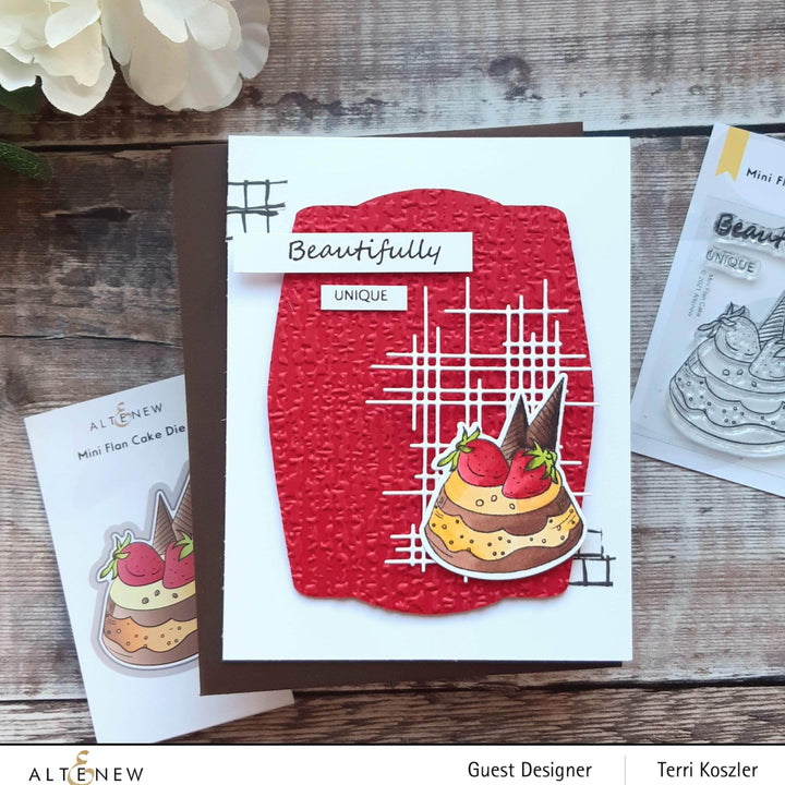 Clear Stamps Mini Flan Cake Stamp Set